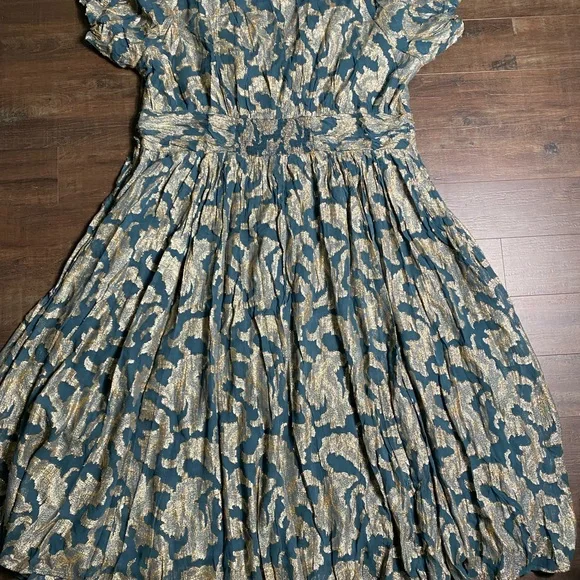Anthropologie Katerina Button Front Midi Dress.  NWT Plus Size US 26 - Picture 13 of 13